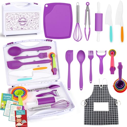 Kids Cooking Sets Real, Kids Cooking and Baking Set with Storage ...