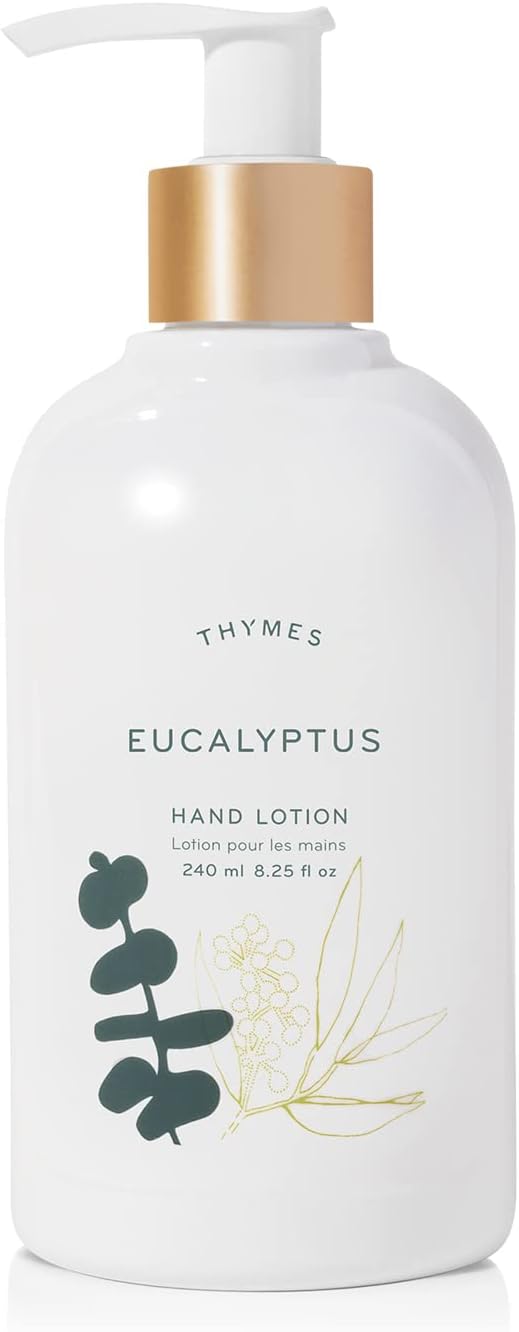 Thymes - Eucalyptus Hand Lotion With Pump - With Moisturizing Shea Butter And Vitamin E - 8.25 Oz