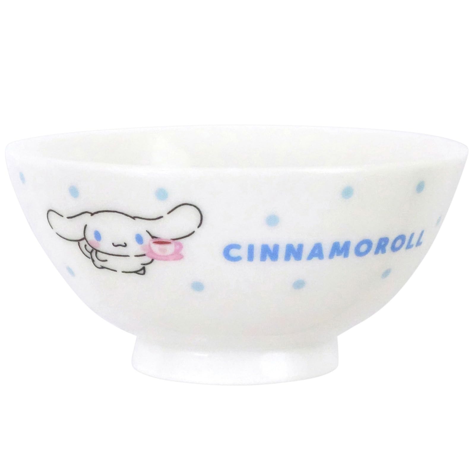 Sanrio (SANRIO) "Cinnamoroll" Rice Bowl, Tea Bowl, 4.3 x 2.2 inches (11 x 5.5 cm), Microwave Safe, Dishwasher Safe, Characters, Sweets & Dots, Made in Japan 335104 : Home & Kitchen
