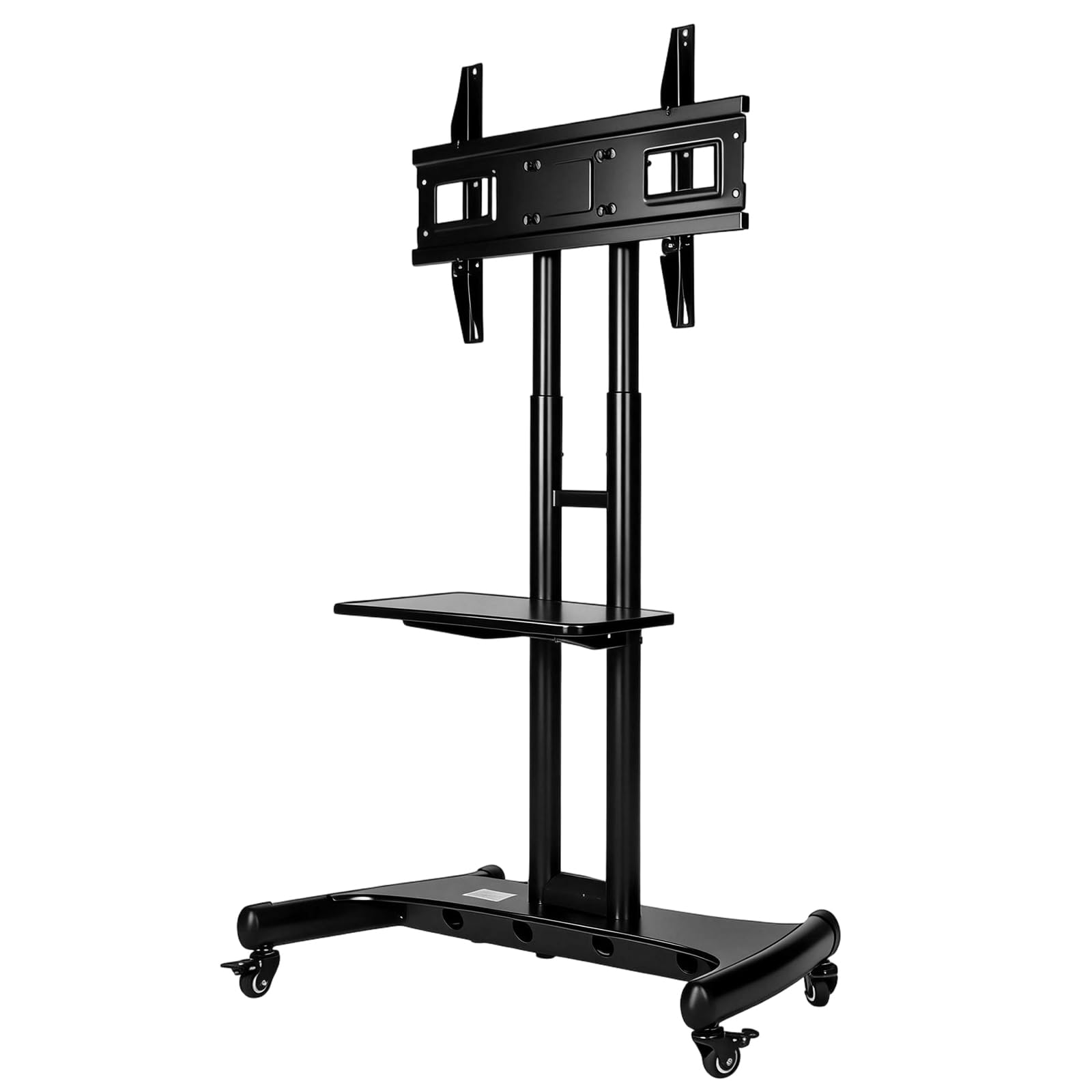 YCQYM Soporte de TV con Ruedas Ajustable para televisores de Pantalla Plana de 3275 Pulgadas Hey Duty Trolley con Estante Carga máxima 45 kg TV móvil para el hogar y la Oficina