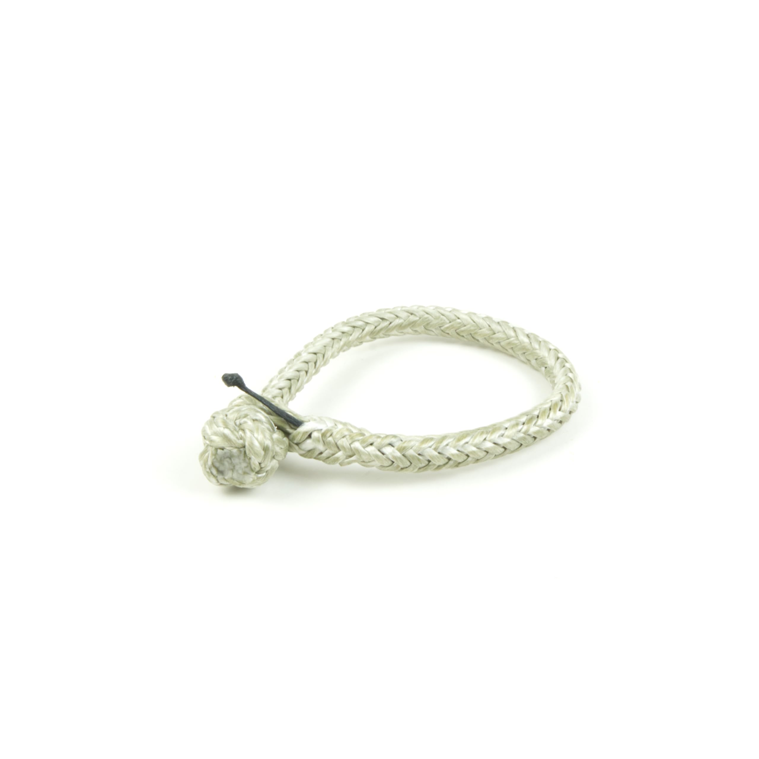 Dyneema® Manille de cordage avec ouvre-boîte - Manille souple 4/6/8/10 mm - Gris/noir - Fabriquée à la main en Allemagne - Spécialement conçue pour une utilisation dans un