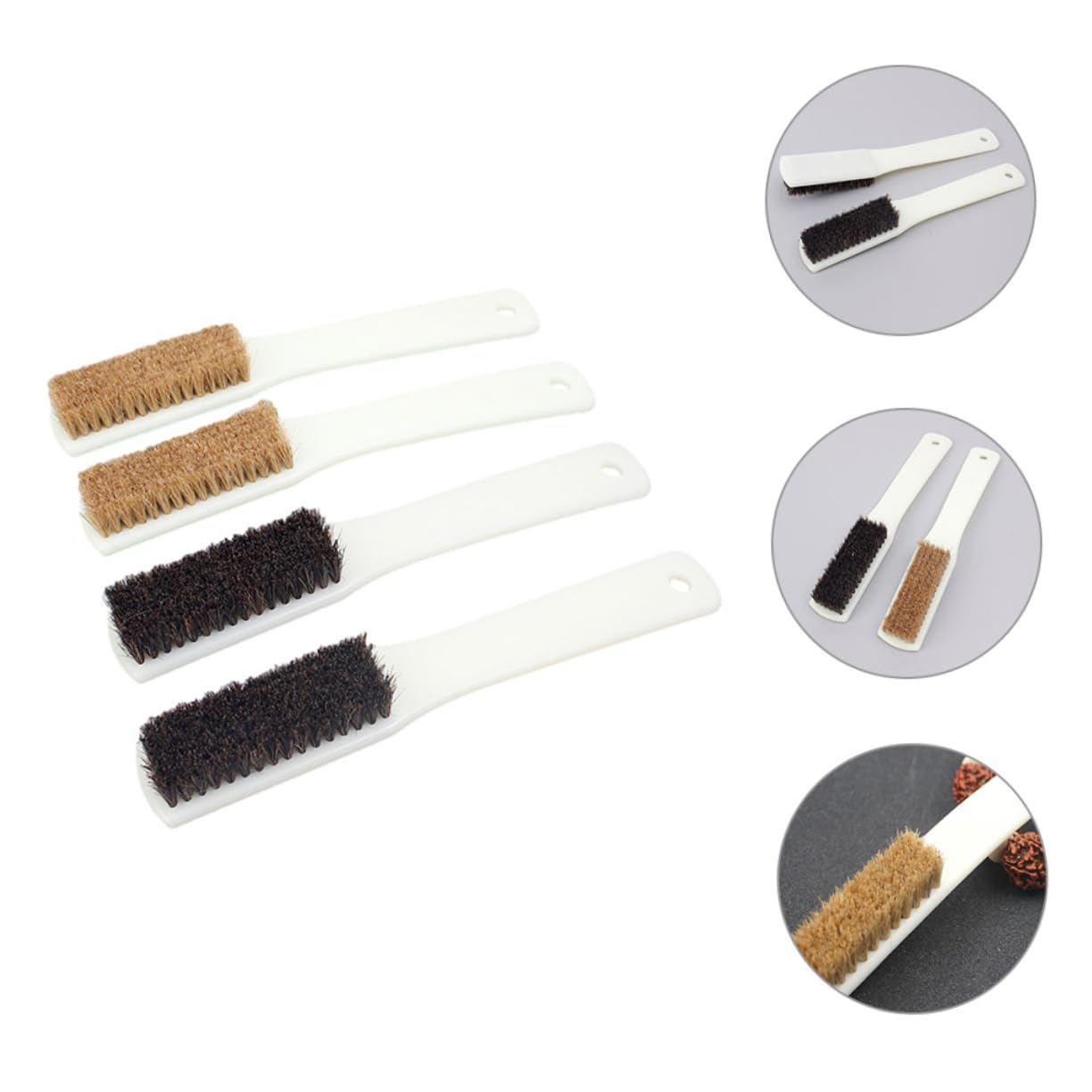 GARVALON Rocks Brush for Climbing 4pcs Portable and Reusable Cleaning Brush Bouldering Present Festival Present