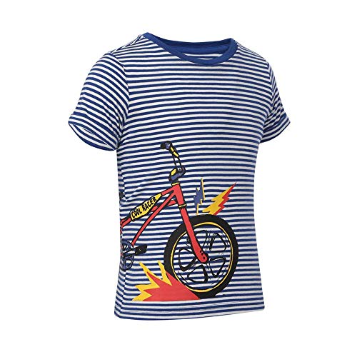 Image of Mothercare Boys Round Neck Striped Tee