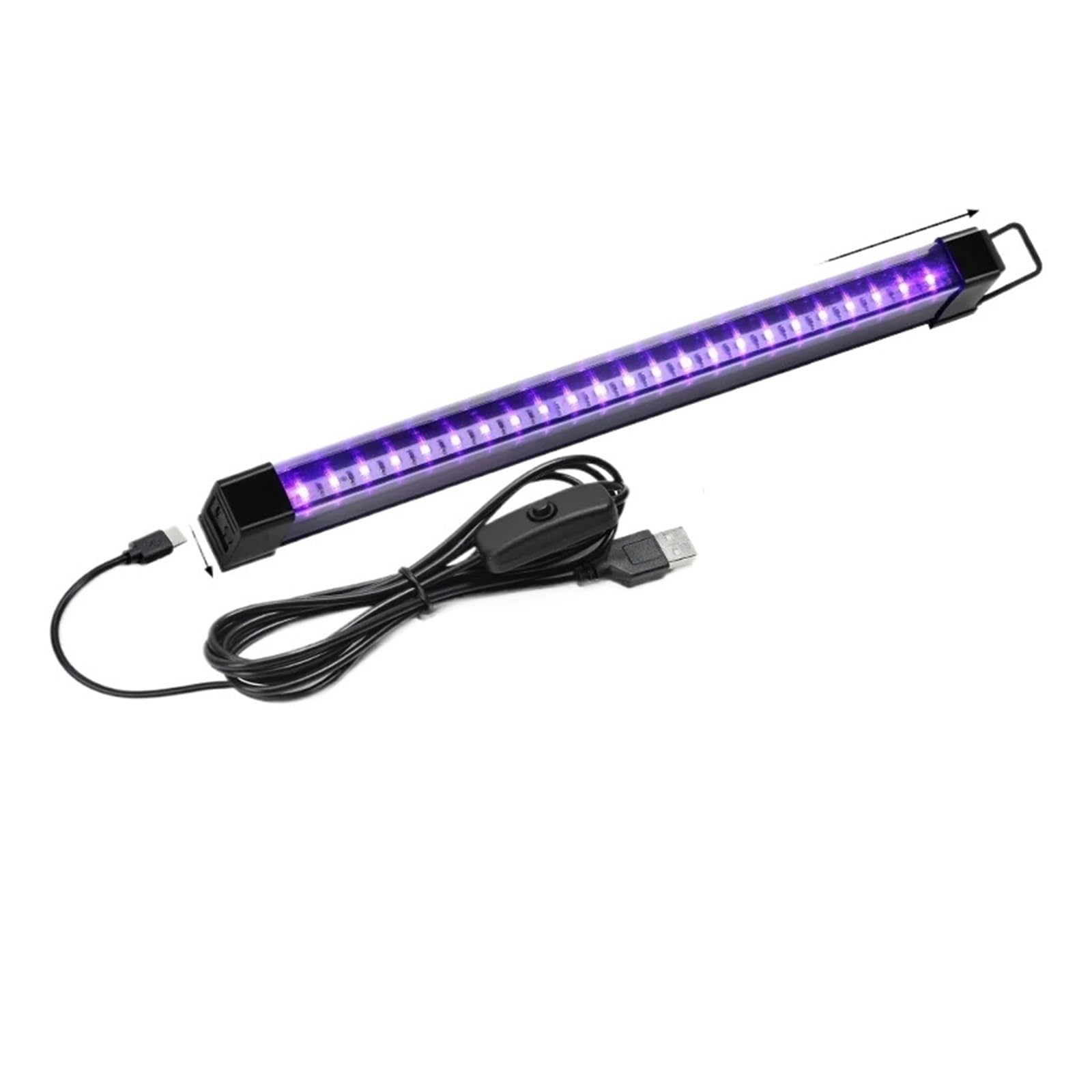 Lampa utwardzająca UV, Lampa UV USB T5 T8 Tube 6W 8W Lampa ultrafioletowa Bar do fluorescencyjnego oświetlenia imprezowego, dyskotekowego, scenicznego, taśma UV do szafki(T8)
