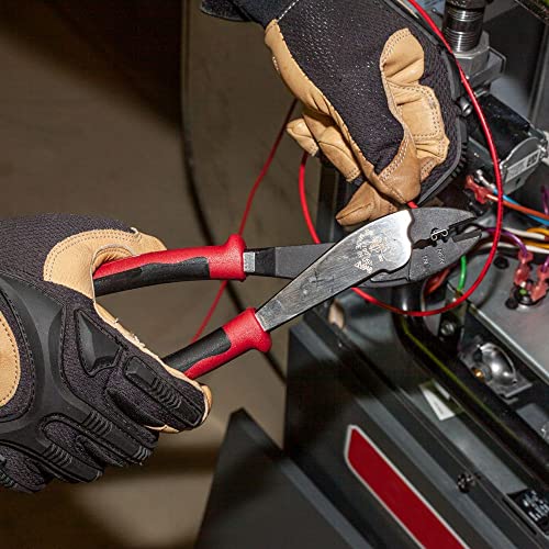 Klein Tools J1005 Crimping And Cutting Tool, Tapered Nose For 10 To 22 Awg Solderless Terminals And Connectors #TOP3