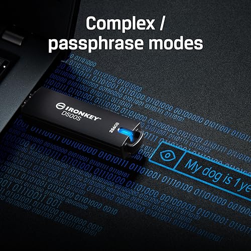 Image of Kingston Ironkey D500S 128GB Encrypted Flash Drive | Dual Hidden Partition | FIPS 140-3 Level 3 | XTS-AES 256-bit | BadUSB and Brute Force Protection | Multi-Pin Option | IKD500S /128GB | Xts-Aes 256-Bit Hardware Encryption, Badusb and Brute-Force Protection, Dual Hidden Partitions