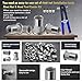 Stainless Steel Imperial Rivet Nut Tool Kit 500pcs, SAE Rivet Nut Combination （1/4-20、10-24、8-32、6-32）, Suitable for Automotive Industrial Applications (ASE Stainless Steel 500pcs)