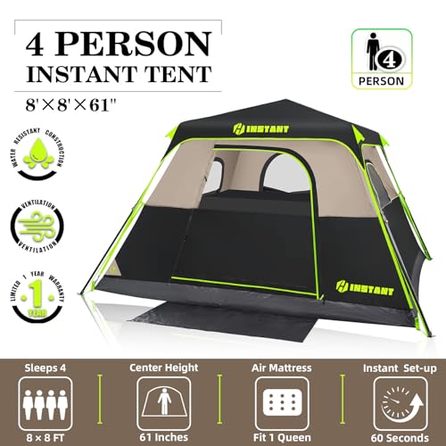 HINSTANT 4 Person Instant Tent
