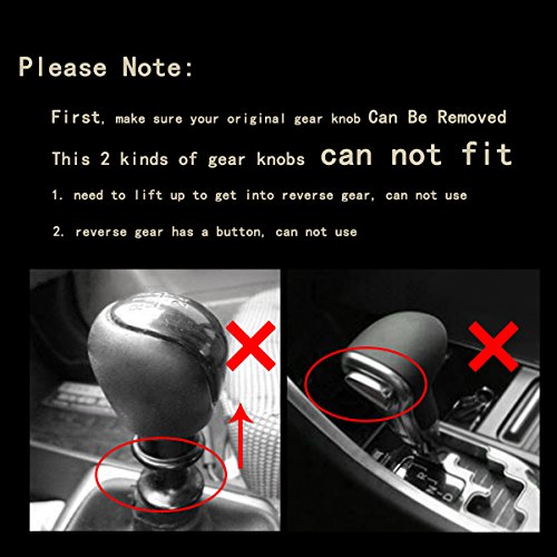 Sakali Durable Vehicle Carbon Fiber Ball Shift Shifter Knob With 3 Adaptors 8Mm 10Mm 12Mm Inner Diameter Car Manual Or Automatic Universal Gear Knob Black #TOP5