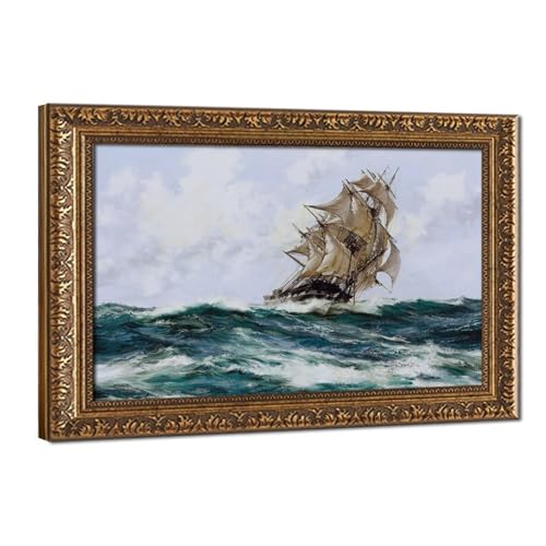 Impression sur toile Slashing Wind marine pour décoration murale de bureau 40x60 cm
