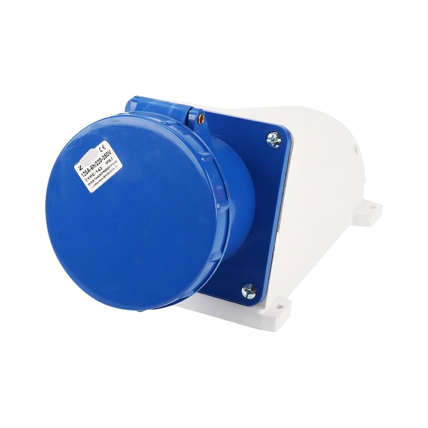 Industrial Plug 16/32A Aviation seat Waterproof 380V3/4/5 core Three-Phase Four-Wire Exposed Socket(1244 Hole 32A Solid)