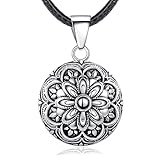 EUDORA Harmony Bola Angel Caller Necklace for Pregnancy Women, Llamador de Ángeles Angel Wishing Chime Harmony Mexico Ball Pendant for Future Mama Jewelry Gift for Women Mother-to-be Wife, 45'+30'