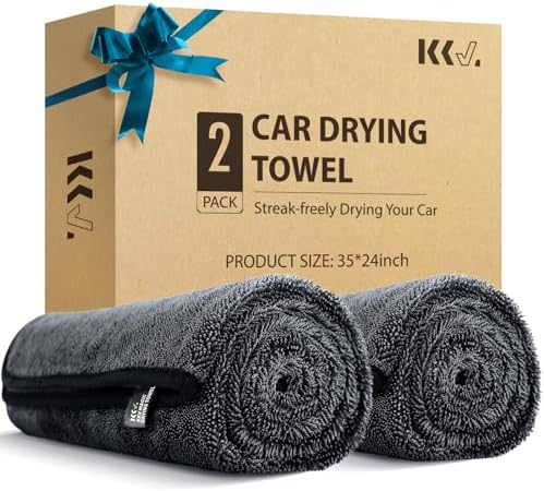 KKV 2-Pack Microfiber Towels (35"x 24") Extra Large Ultra Absorbent