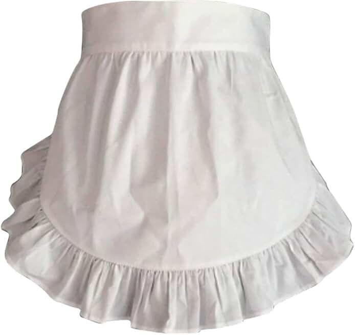 white waist apron