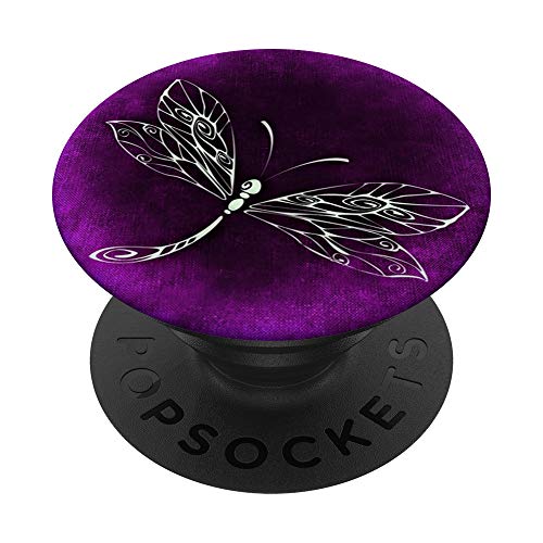 Abstract Dragonfly On Purple Popsockets Popgrip: Swappable Grip For Phones & Tablets #TOP27