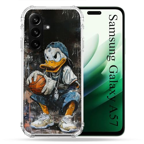 Coque Samsung Galaxy A57 5G renforcée anti-choc au style Street Art Donald Duck unique