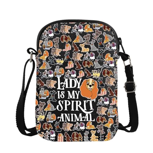 Lady Tramp Crossbody Bag Dog Lady Fans Gift Lady Is My Spirit Animal Gift