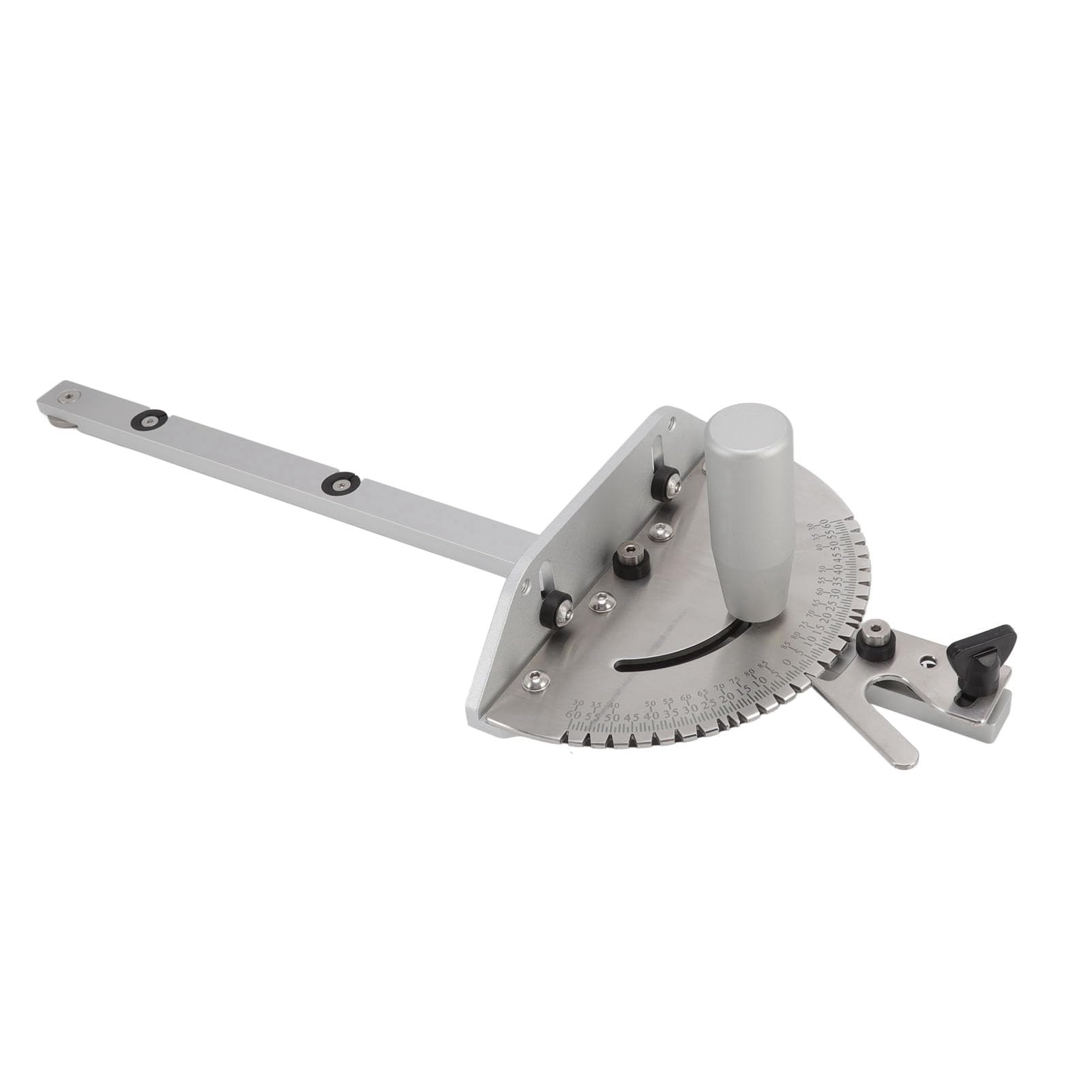 Amoladora de sierra de mesa, anillo de carpintería de aluminio con tope de ángulo múltiple, adecuado para ranuras de inglete de 3/4" y /", herramientas de corte para carpintería profesional y