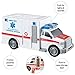 Vokodo 3 Pack City Guardians Vehicle Bundle Toy Playsets, Friction Power Vehicles Includes Fire Rescue Helicopter, Police Cruiser Car, Ambulance Truck Pretend Play Toys Toddler Kids Boys Ages 3 4 5 6
