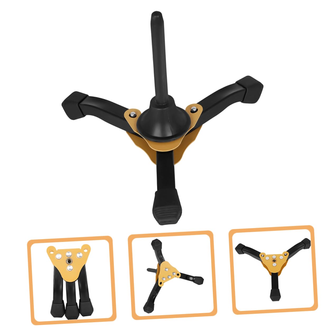 ifundom Stable Wind Instrument Stand Clarinet and Flute Holders Foldable for Music Stand