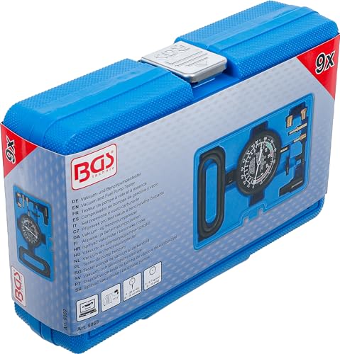 Comprobador de bombas de gasolina y vacío BGS 9069 medidor para taller 7