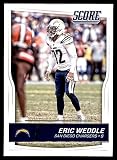 2016 Score #270 Eric Weddle San Diego Chargers (Football Card) NM/MT Chargers Utah