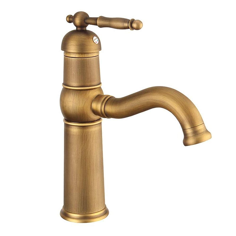 Mitigeur eau chaude et froide en cuivre pur pour évier de cuisine