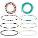 Produktbild Jubaopen 8 Stück Bunte Halskette Perlen Samenkorn Kette Choker Halskette Bunte Choker Halskette Hawaii Halskette Set Einstellbare Kleine Perlen Choker Halskette Kette Schmuck