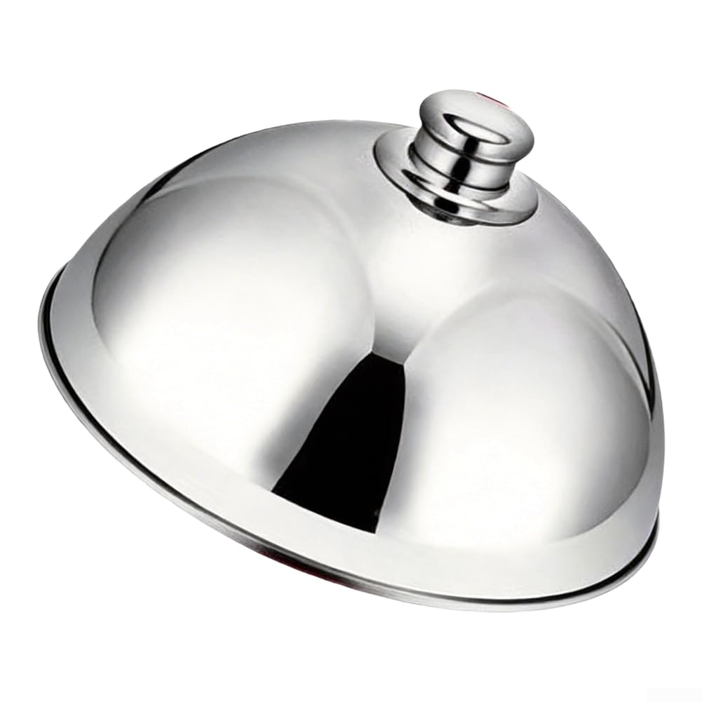 Cloche Ristorante 32cm Protezione Insetti e per polvere Cloche(Silver)