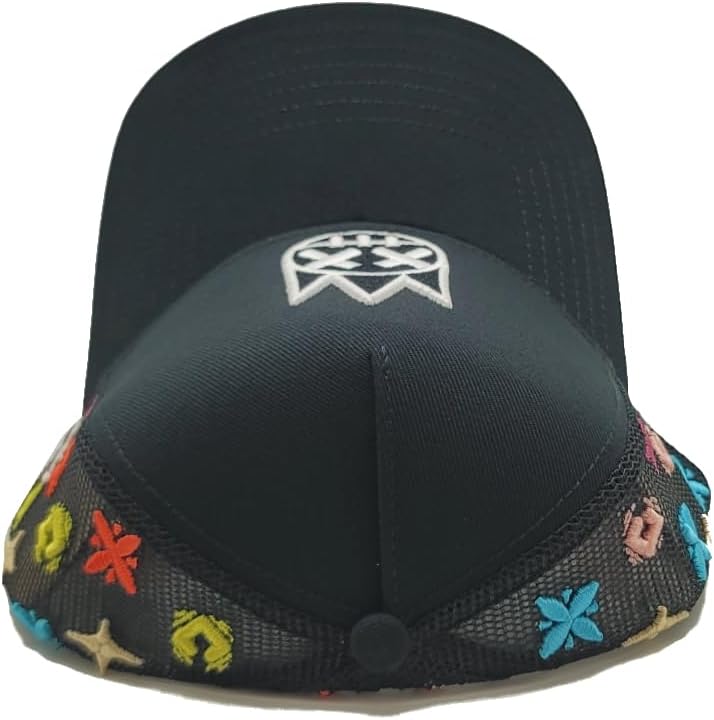 Cult of Individuality New Primary Clean Logo Pattern All Over Mesh Trucker Black White Era Snapback Hat - Image 8