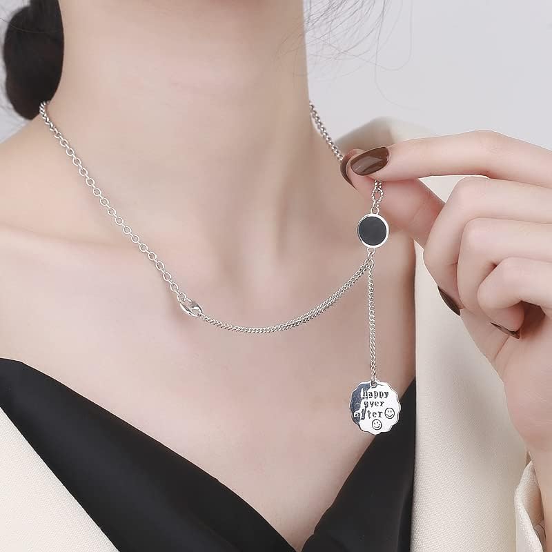 NONNYL S925 Necklace Gift for Women Wife, Womens Pendant Jewelry Wedding Anniversary, Sterling Silver Girlfriend Birthday Gifts for Her, Pendants Necklaces for Christmas Mom Gifts