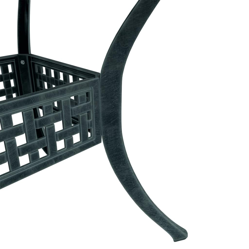 Mobili da esterno 3 pezzi bistrot set verde in alluminio pressofuso set mobili da esterno