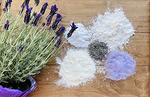 Lavender Bath Milk Soak. Handcrafted Organic Bath Soak Local Ingredients In A Glass Bottle And Made In The Usa. Milk Bath Soak. (11 Oz). #TOP3