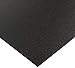 Seaboard Light High Density Polyethylene Sheet, Matte Finish, 3/8" Thick, 12" Length x 12" Width, Black