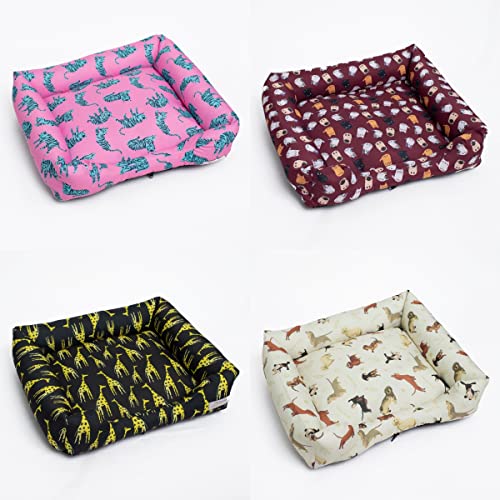 Caminha Cama Pet para Cachorro e Gato Tamanho G com zíper Lavavel Fundo Emborrachado Super Macia Est