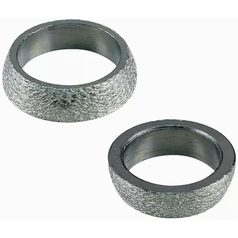 2PCS 3'' Donut Style Graphite Gasket Muffler Exhaust Pipe Adapter Cover