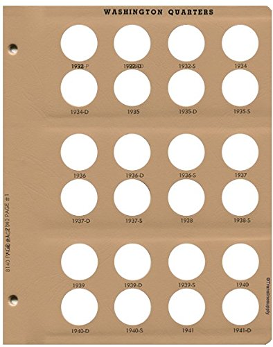 Dansco Us Washington Quarter Coin Album 1932-1998 #7140 #TOP1