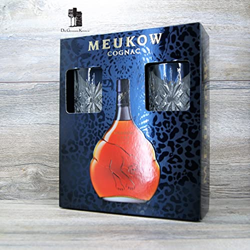 Meukow VSOP Cognac Geschenk Edition mit 2x Gl?sern, 0,7l, 40% Cover