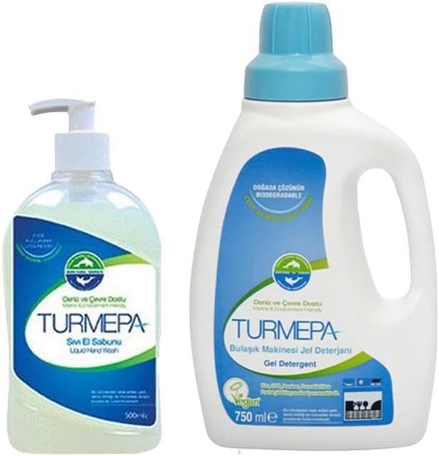 Turmepa Sıvı Sabun 500 ml ve Bulaşık Makinası Deterjanı 750 ml