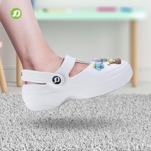 Image of DOCTOR EXTRA SOFT Women's Classic Charms Clogs /Sandals with Adjustable Back Strap for Adult | Comfortable & Light Weight | Stylish & Anti-Skid |Waterproof & Everyday Use Mules for Girls & Ladies D-511