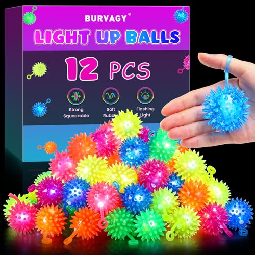 BURVAGY light up spiky balls