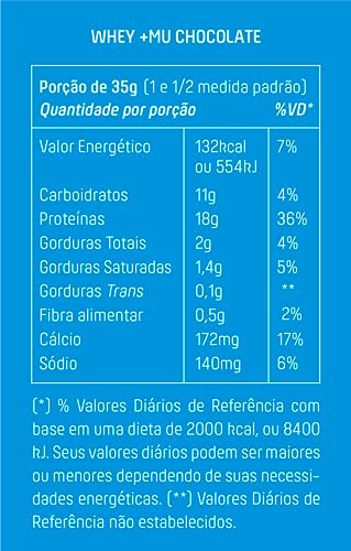 +Mu Garrafinha Whey Concentrado Sabor Chocolate 18g Proteina - Monodose