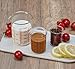Ackers High Borosilicate Glass Measuring Cup Set with Pour Spout,60ml(2OZ),120ml(4OZ), 250ml(8OZ) Glass Measuring Beaker for Kitchen or Restaurant, Easy to Read