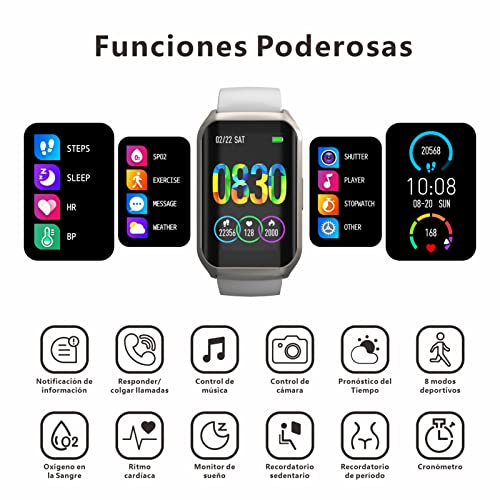 Smartwatch, Wireless smartwatch blanco Marca FreshFun (2)