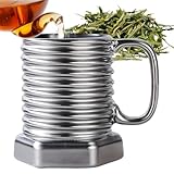 Tee Tasse | 380 Milliliter Latte Getränkebecher - Schraubenförmige Keramiktasse - Für und Wein und Saft Bier Küche Restaurant Café Geburtstag