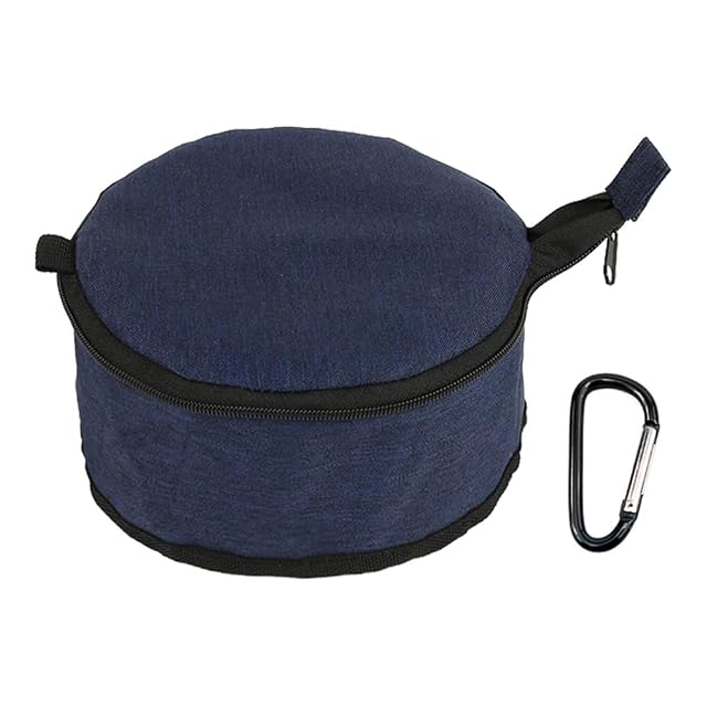Cuenco plegable para perro, 1.5 L con cremallera para mascotas