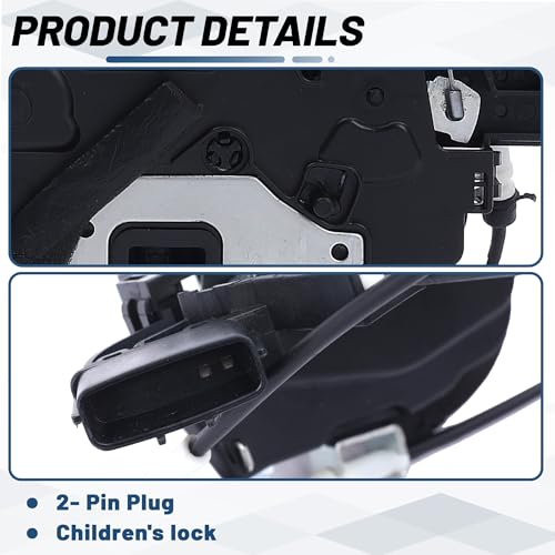 Image of KELOKE Door Lock Latch Actuator Assembly, for Nissan, Rear Left | Rogue 2008-2015, Rogue Select 2014-2015, Driver Side, Replaces# 82501-JM00A 937-268