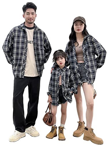 ジュタオピン 親子 お揃い ペアルック おそろい コーデ 親子ベビー ペアルック 親子 おそろい 服 春 ペアルック シャツ 親子 お揃い ペアルック 赤ちゃん ベビー シャツ 家族3人 ペアルック 母子 お揃い シャツ 親子ペアルック 赤ちゃん 4点セッ