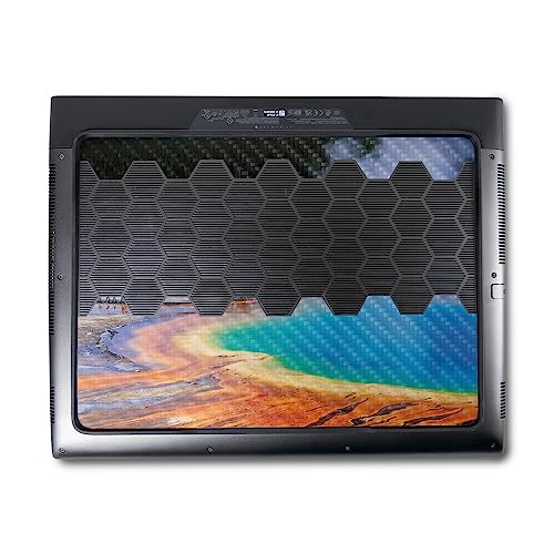 Image of MightySkins Carbon Fiber Skin Compatible with Alienware M18 R1 (2023) Full Wrap Kit - Prismatic Spring | Protective, Durable Textured Carbon Fiber Finish | Easy to Apply | Made in The USA