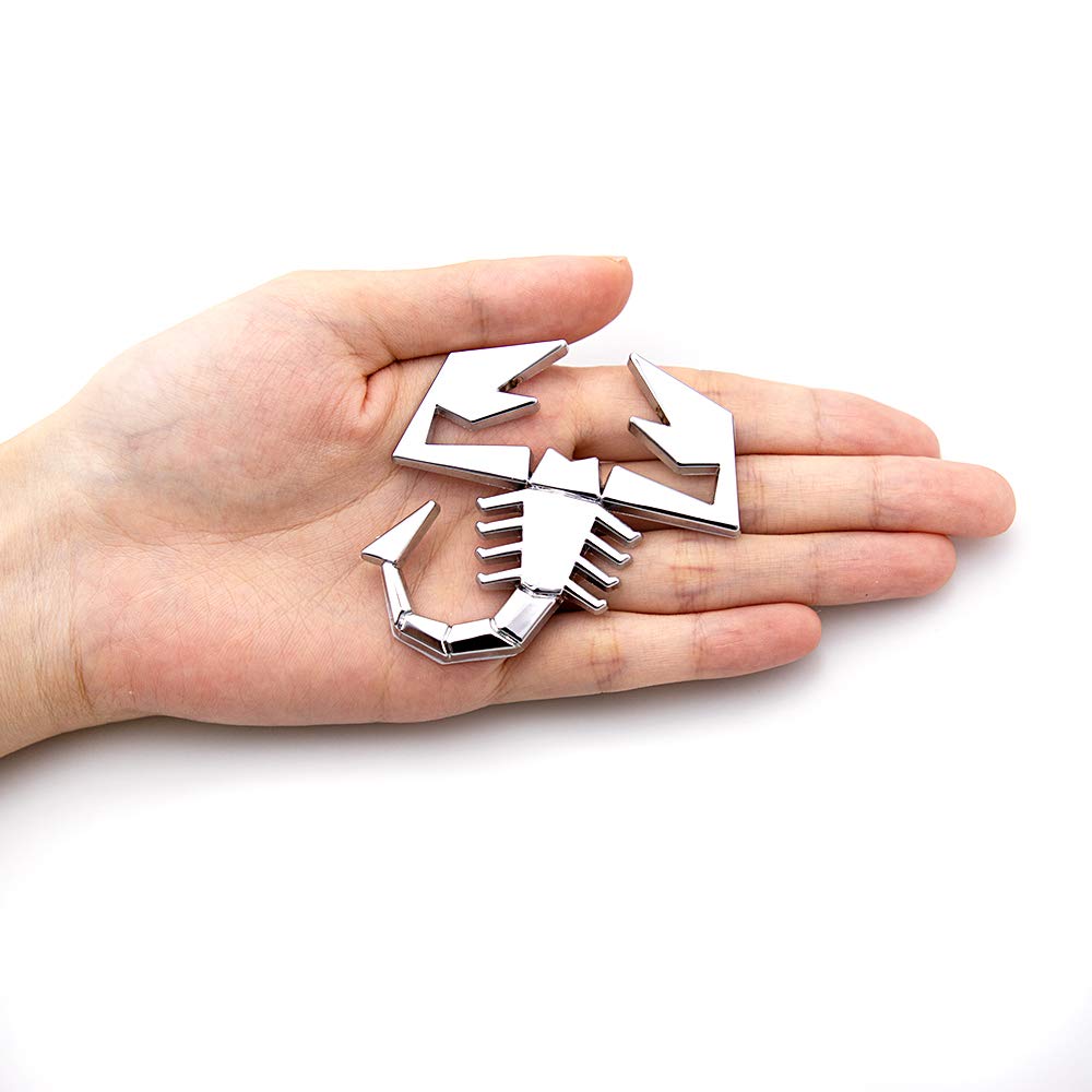 NUOBESTY Adesivi Scorpione per Auto in Lega di Zinco 3D Set 2